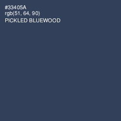 #33405A - Pickled Bluewood Color Image